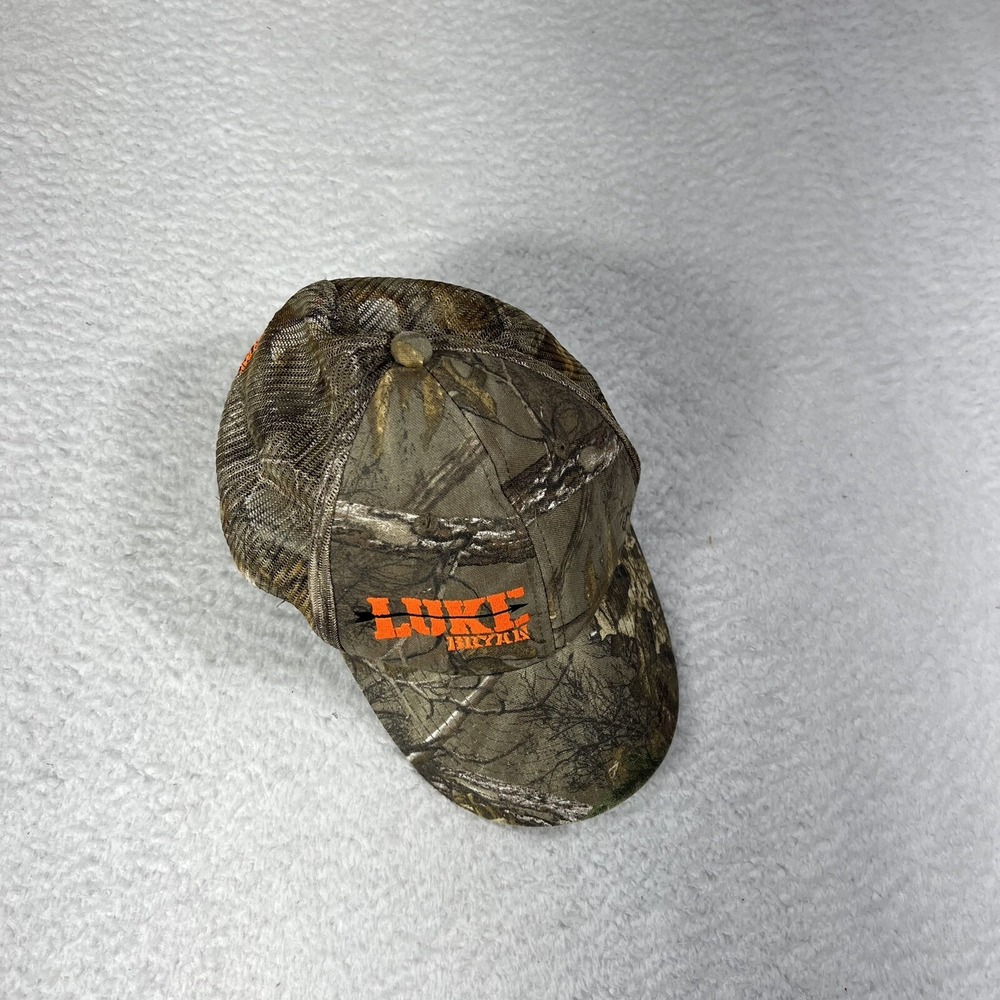 Luke Bryan Camo Realtree baseball Concert Cap Hat Strapback Trucker Mesh Back